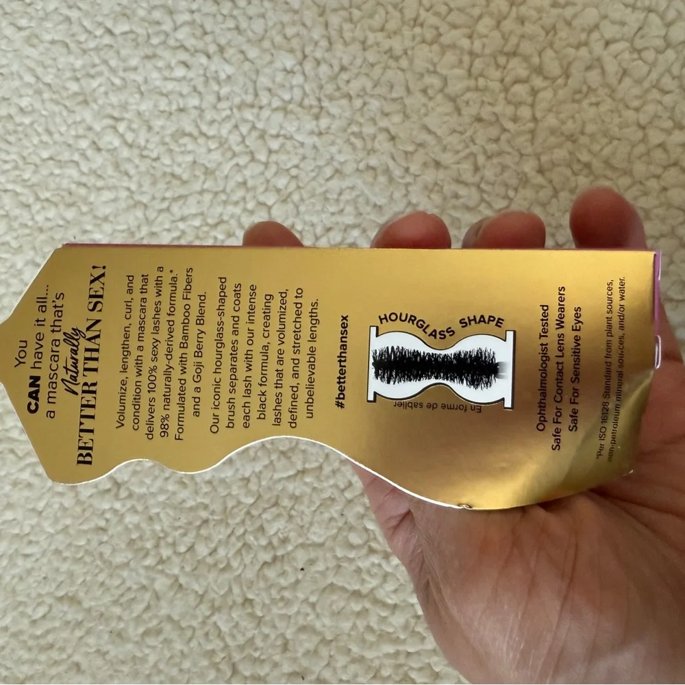 Too Faced Better Than Sex NATURALLY Volumizing & Lengthening Mascara brand new